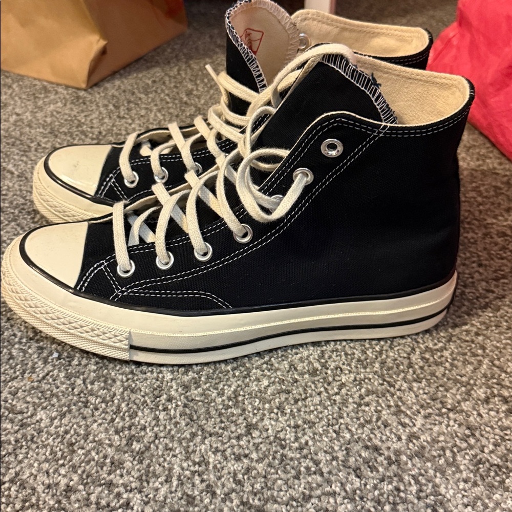 Converse All Stars Chuck Taylor Black High-Top Sneakers - Picture 2 of 8